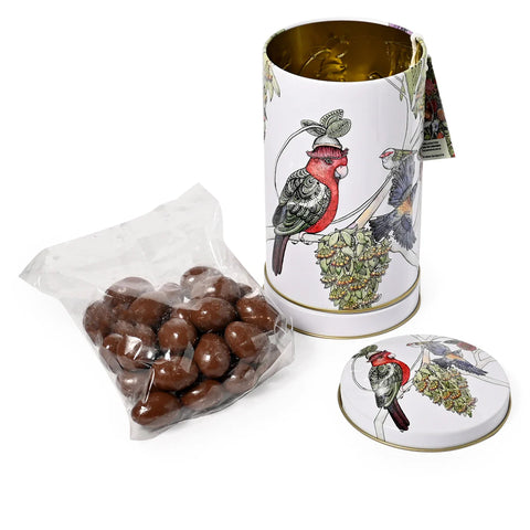 Christmas Musical Wind Up Tin Contains Milk Chocolate Coated Almonds