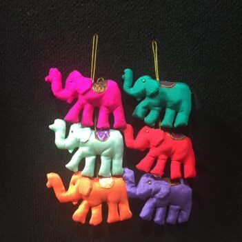 Fair Trade Plain Elephant Decorations