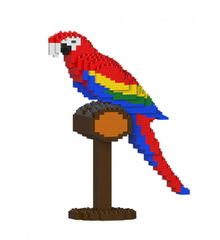 Scarlet Macaw Sculptor Building Blocks