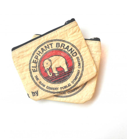 Recycled Coin Purse - Elephant Design
