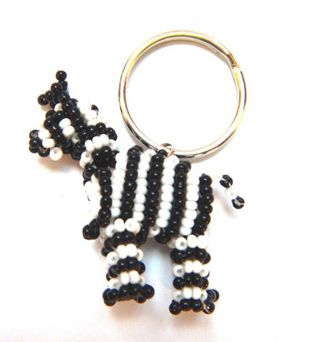 Beads for Wildlife Zebra Keyring
