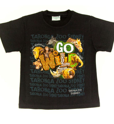 'Go Wild' Animal Kids T-Shirt