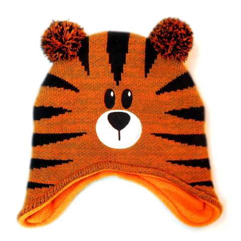 Tiger Kids Knitted Beanie