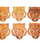 Tiger Wooden Coaster Set