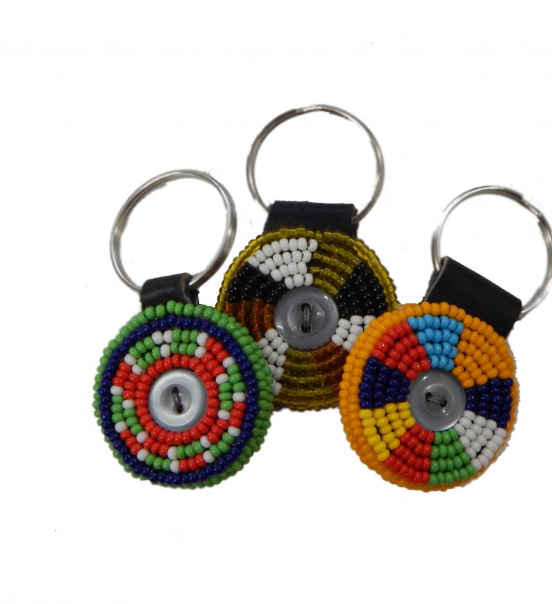 Beads for Wildlife Round Key Ring – Taronga Zoo Shop